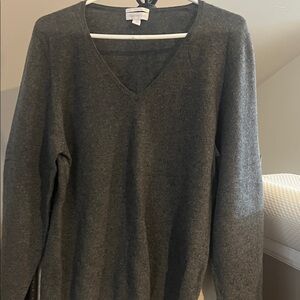 Charter Club Dark Gray Cashmere Sweater